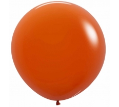 Sempertex Solid Sunset Orange 24" Latex Balloons 3 Pack