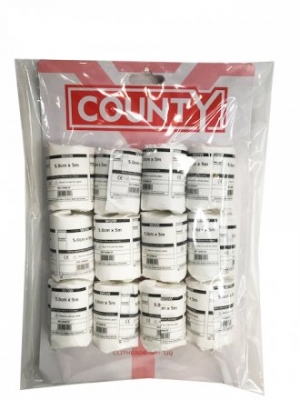 County 5cm Bandages x 12