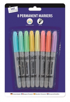 Tallon 8 Pastel Coloured Permanent Markers