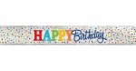 Rainbow Polka Dot Fl Banner-12Ft-Lf