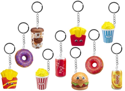 Mini Squishy Fast Food Keychain 5cm