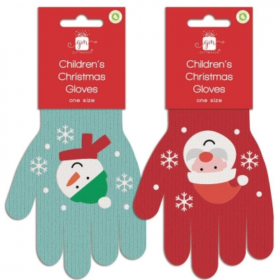 Christmas Children Xmas Gloves 2 Design