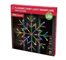 Led Snowflake Silhouette Light Multi