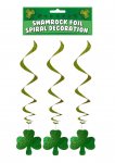 Irish Shamrock Hanging Spiral Decorations ( 3Pcs )