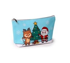 Christmas Festive Friends Small PVC Toiletry Makeup Wash Bag