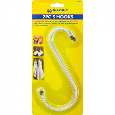 S Hooks 2 Pack