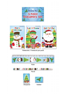 Christmas 5Pc Stationery Set