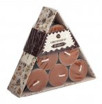 Triangle Tealights Gingerbread 18 Pack