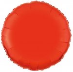 Amscan Metallic Orange Circle Standard Foil Balloons