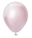 Kalisan 5" Mirror Pink Gold Latex Balloons 100 Pack