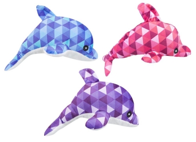 Value Diamond Print Dolphin 23cm 3 Assorted