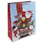 Christmas Santa Train Xl Gift Bag