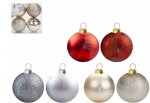 Christmas 10cm Baubles 4 Pack ( Assorted Colours )