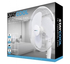 Lloytron Stay Cool 16" (40cm) 50w Pedestal Fan