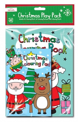 Christmas Play Pack Includes 4 Colour Pencils ( Zero Vat )