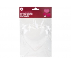 Jumbo Heart Shaped Chocolate Moulds Pack Of 2