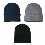 Knitted Adult Polyester Hat ( Assorted Colours )