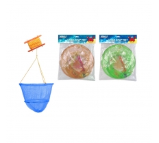 2 Ring Crab Drop Net With Bait Bag