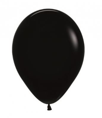 Sempertex 5" Fashion Black Latex Balloons 50 Pack