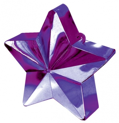 Purple Star Balloon Weights 150g / 5oz