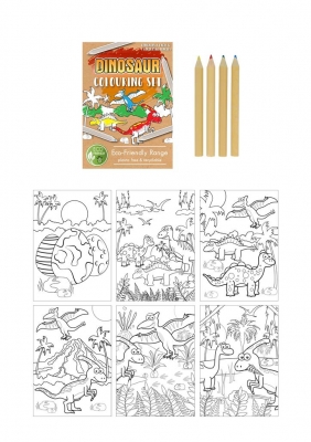 Mini Dinosaur Colouring Set (14cm x 10cm)