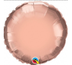 Round 18" Chrome Rose Gold Plain Foil