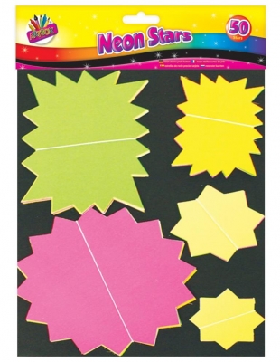 Fluorescent Stars 50 Pack ( Assorted )