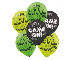 Level Up 11" Latex Balloons 6 Pack