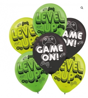 Level Up 11" Latex Balloons 6 Pack