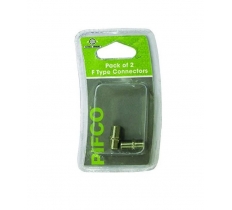 Type F Male Connectors 2 Pack