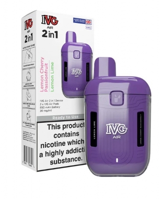 IVG Air 1200 Rechargeable 2 in 1 Vape Purple Starter Kit