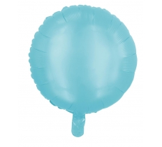 Blue Matt 18" Round Foil Balloon