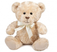 Teddy Bear With Cream Bow