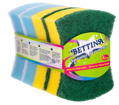 Bettina 4Pc Butterfly Sponge Scourer