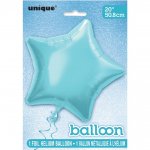 Solid Star Foil Balloon 20" Baby Blue