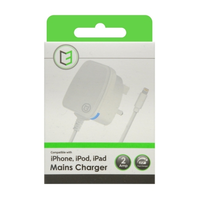 IPhone Fast Charging Lightning Cable Mains Charger