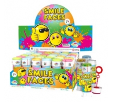 Yellow Smile Bubble Tubs with Wand (60ml) X 36PC