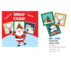 Xmas Snap Cards 40 Pack