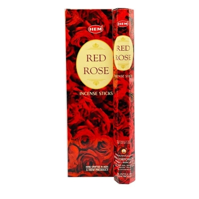 Hem Red Rose 20 Incense Sticks X 6 Pack