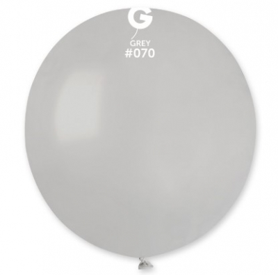 Gemar 19" Pack Of 25 Latex Balloons Grey #070