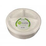 10" 3 Sec Bagasse Plate Pack Of 50