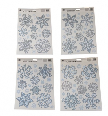 Glitter Snowflake Window Sticker