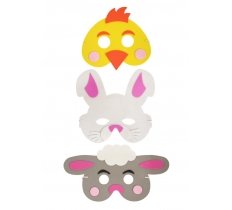 Easter Childrens Foam Face Masks