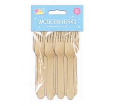 Wooden Forks 20 Pack