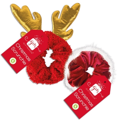 Christmas Headwear Novelty Hair Scrunchies 2 Design