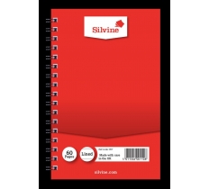 Silvine Twin Wire Notebook Lined 158mm X 101mm 60 Pages