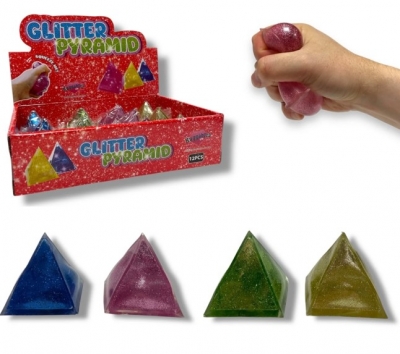 Glitter Pyramid Sugar Maltose Slow Release Squeeze Squishy