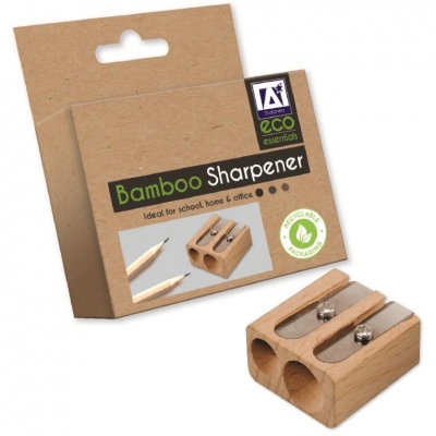 Eco Stationery Bamboo Two Hole Sharpener