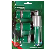 Garden Hose Spray Nozzle Starter Set