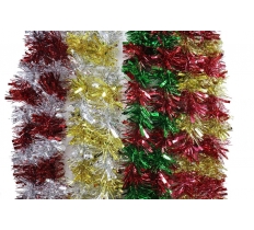 Tinsel Mixed Cut Striped 2M